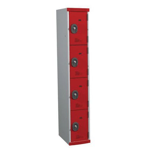 armadietto smontato 4 scomparti H1800x mparto 1800X300 Gri/R,