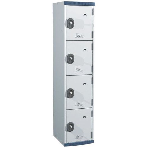 armadietto smontato 4 scomparti H1800x mparto L400 Gri gio-C,