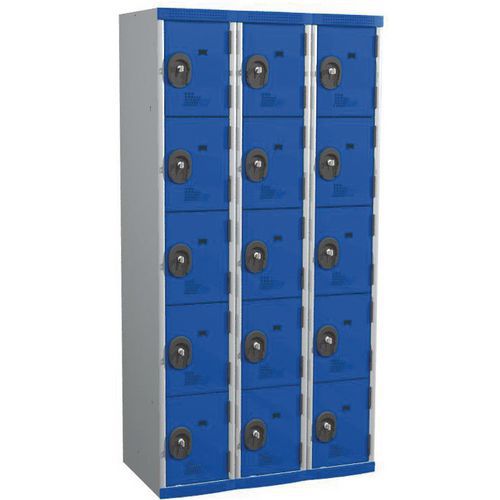 Armadietto monoblocco 3 col 5P H 1.800 x L 900 Monoblocco gr,