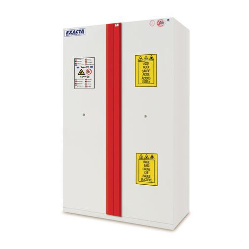 Armadio multirischio 90 min 3 scomparti 2 ante,