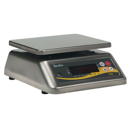 Bilancia interamente inox 30 Kg/2 g 230x190 mm,