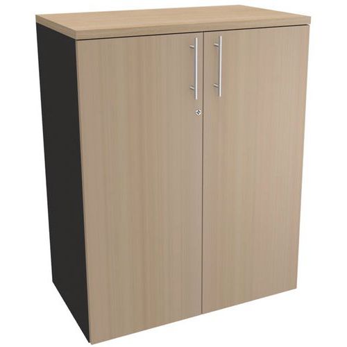 Armadio medio a 2 ante A102xL80xP47 Rovere/Carbonio,