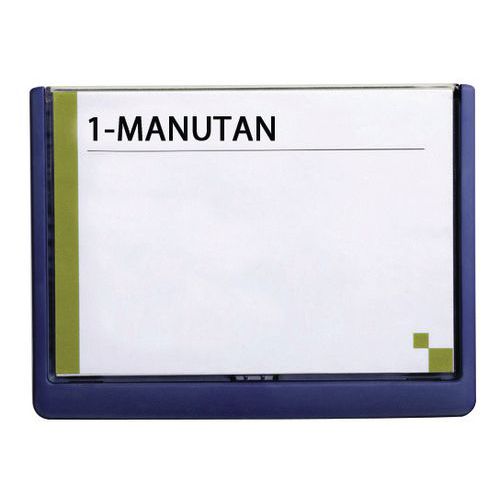 Targa per porta Click Sign 14,9x21 cm blu,