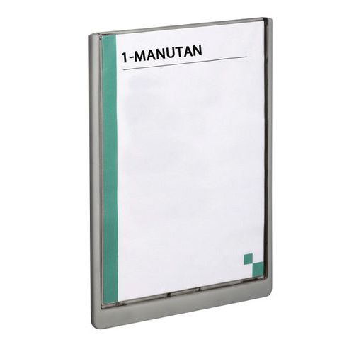 Targa per porta Click Sign 29,7x21 cm grigio,