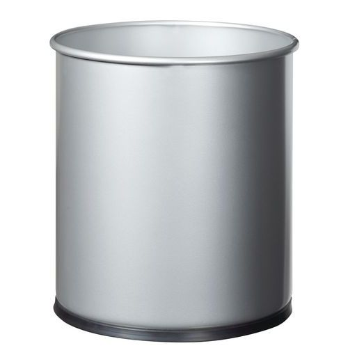 Pattumiera per carta Papéa 15 L grigio metallizzato,