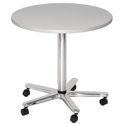 Tavolo con piede telescopico 80 cm Cromato,