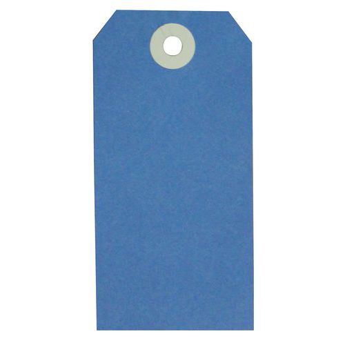 etichetta americana 140 x 70 mm blu,