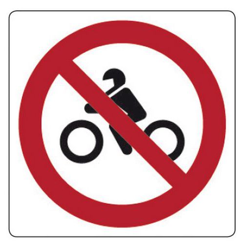 Cart. Alluminiovietato L' 120x120mm Accesso Ai Moto,