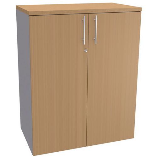 Armadio media altezza Galaxy alluminio faggio,