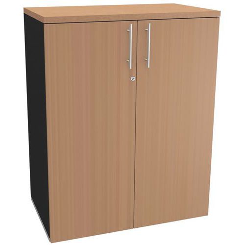 Armadio media altezza Office 2 antracite faggio,