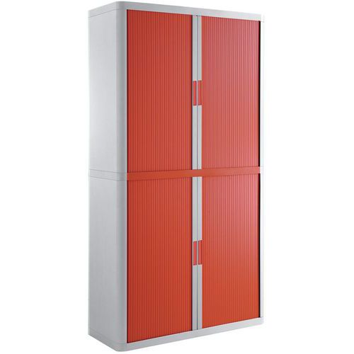 Armadio con ante a serranda EasyOffice A=204 cm Rosso,