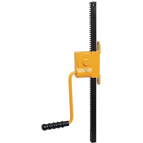 Cric a cremagliera Portata 500 kg Modello verniciato,