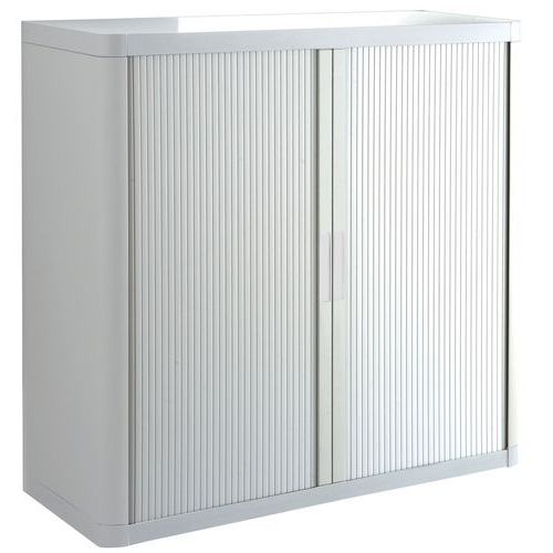 Armadio con ante a serranda EasyOffice A=104 cm Bianco,