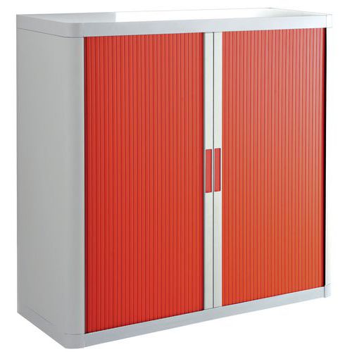 Armadio con ante a serranda EasyOffice A=104 cm Rosso,