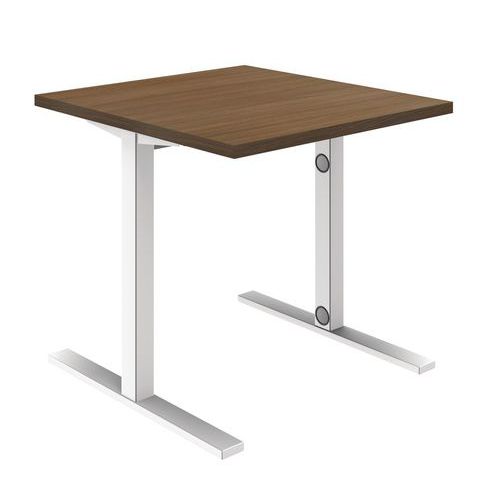 SCRIVANIA DRITTA FISSA IDEA L 80 cm NOCE,