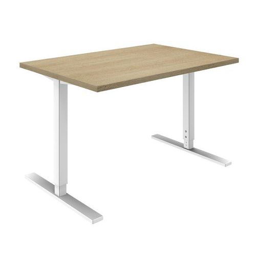 SCRIVANIA DRITTA IDEA REGOL. L 120 CM ROVERE,