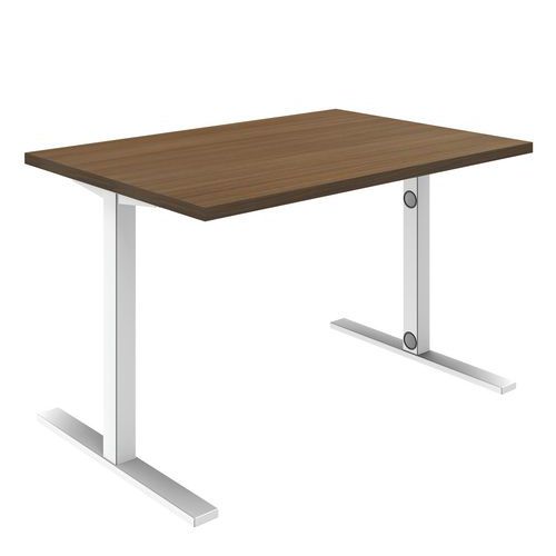 SCRIVANIA DRITTA FISSA IDEA L 120 cm NOCE,