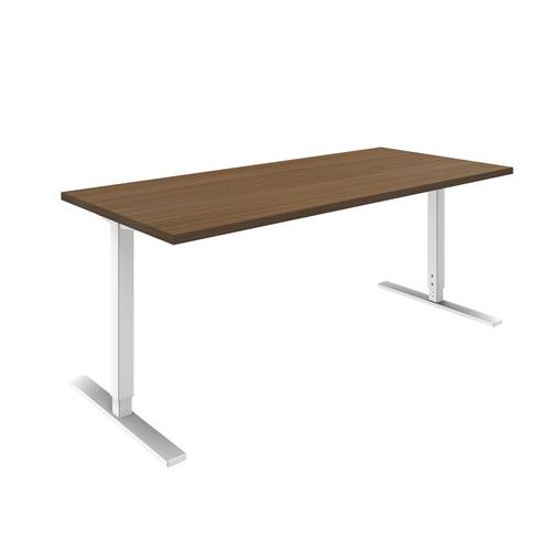 SCRIVANIA DRITTA IDEA REGOL. L 180 CM NOCE,