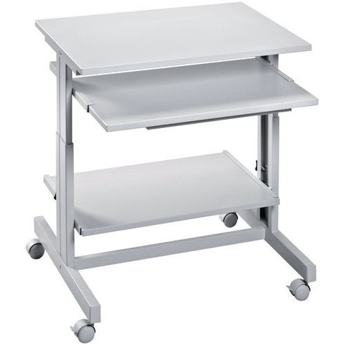 Postazione informatica eco 70x50 cm Grigio/Grigio,