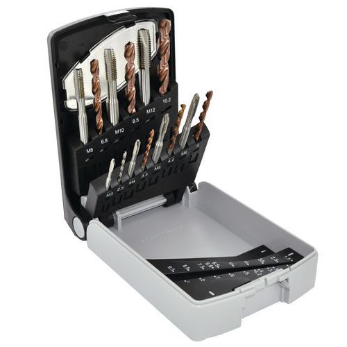 Set di punte + maschi HSS FUSIO,