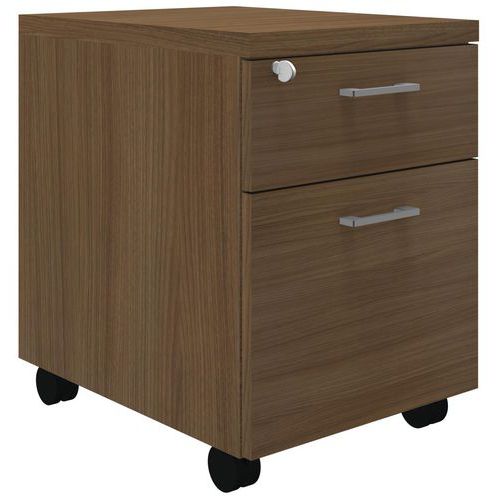 Cassettiera mobile Idea 2 cassetti noce,