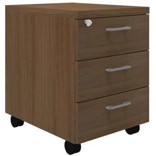 Cassettiera mobile Idea 3 cassetti noce,