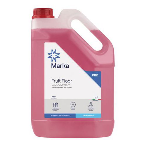 Lavapavimenti al profumo di frutti rossi FRUIT FLOOR 5 LT,