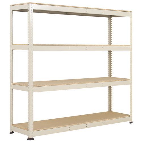 Scaffalatura Rapid 1 1980x2440x915-4 ripiani-Truciol-RAL7032,