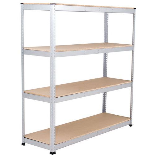 Scaffalatura Rapid 1 1980x1830x610-4 ripiani-Truciol-RAL7001,