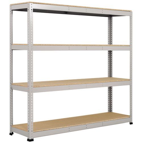 Scaffalatura Rapid 1 1980x2440x610-4 ripiani-Truciol-RAL7001,