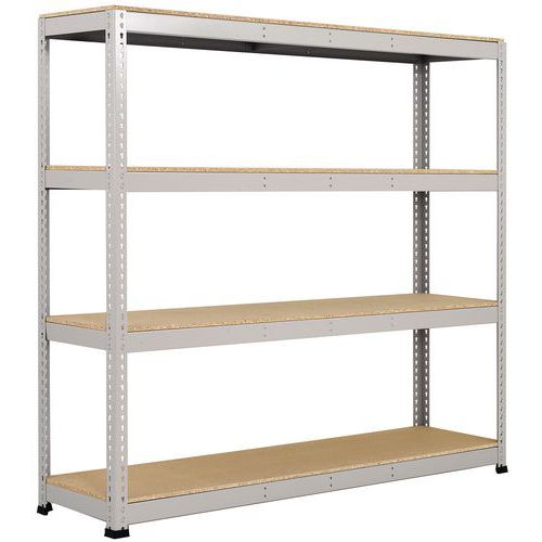 Scaffalatura Rapid 1 1980x2440x915-4 ripiani-Truciol-RAL7001,