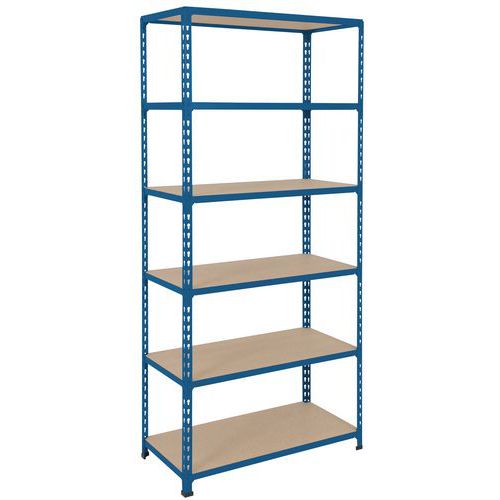Scaffalatura Rapid 2 1980x915x610-6 ripiani truciolato-Blu,
