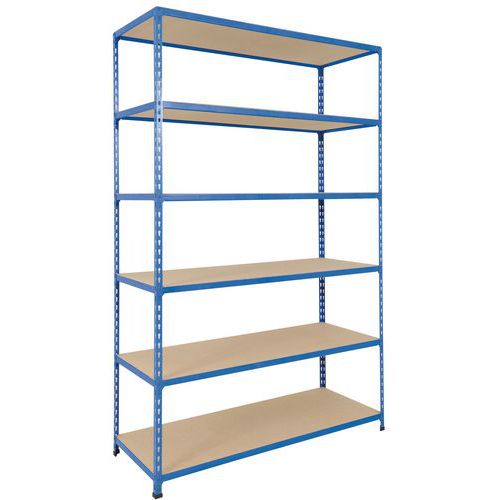 Scaffalatura Rapid 2 1980x1220x305-6 ripiani truciol-Blu,