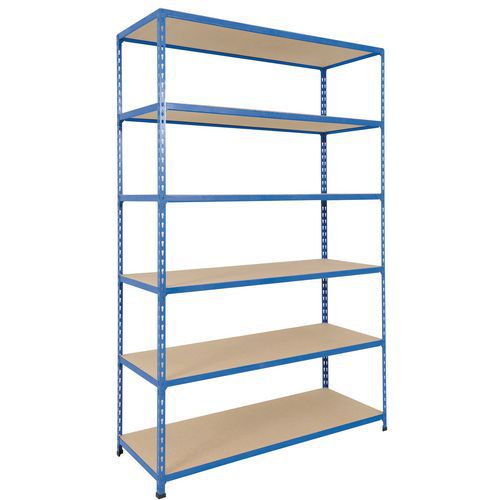 Scaffalatura Rapid 2 1980x1220x610-6 ripiani truciol-Blu,
