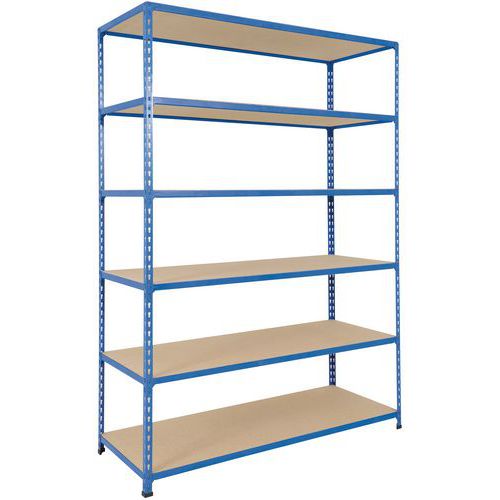 Scaffalatura Rapid 2 1980x1525x305-6 ripiani truciol-Blu,