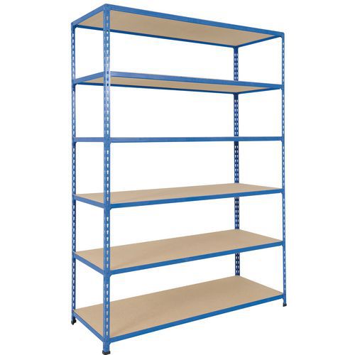 Scaffalatura Rapid 2 1980x1525x610-6 ripiani truciol-Blu,