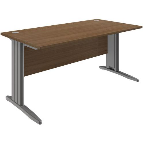 SCRIVANIA DRITTA TICKA PIEDI L L 160 X P 80 CM NOCE,