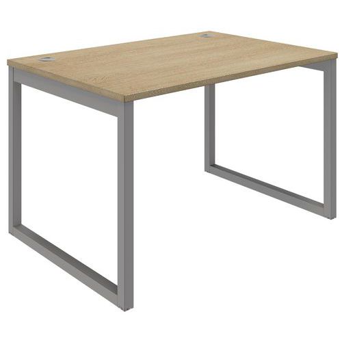 Scrivania diritta Air 120 x 80 cm rovere chiaro,