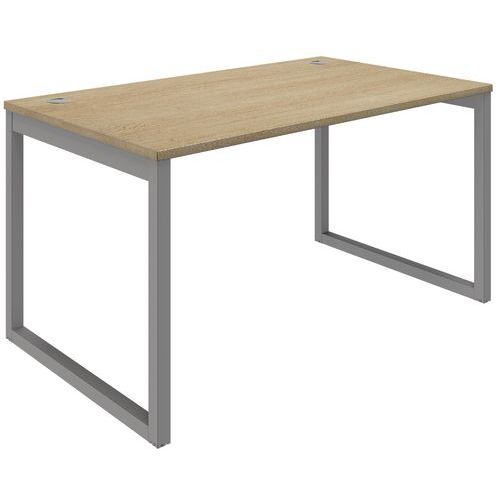 Scrivania diritta Air 140 x 80 cm rovere chiaro,