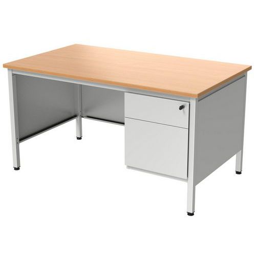 Scrivania direzionale l160 rovere cassettiera Confort 2,