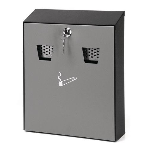 Vepabins Nero/Grigio Posacenere Da Parete Altezza 32 Cm