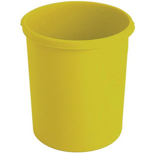 Cestino in plastica 30 L giallo,