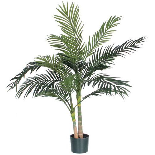 Pianta di palma Areca Golden Cane verde altezza 120cm,