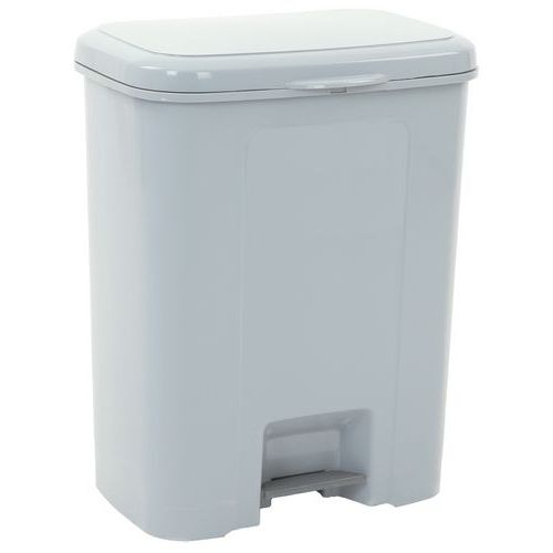 Pattumiera a pedale Dustbin 45 L grigia,