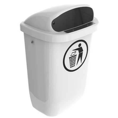 KOTARBAU Pattumiera Per Raccolta Differenziata Da 50 Litri In Polietilene, Colore Marrone, Resistente Agli Agenti Atmosferici, Ideale Per Esterni - 5