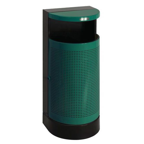 Contenitore per rifiuti da esterno - semicircolare,