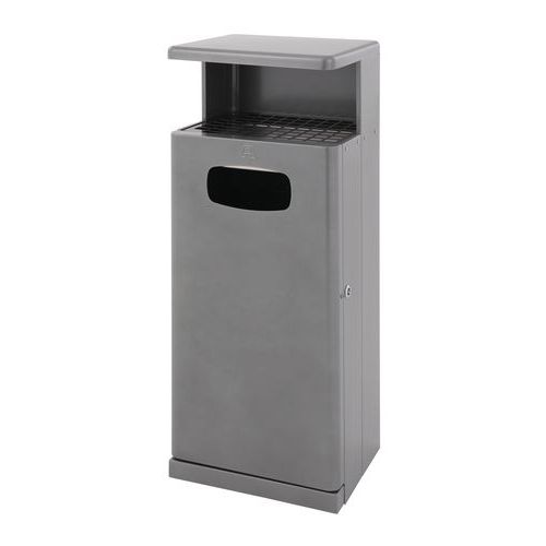 Contenitore per rifiuti da esterno con pensilina,