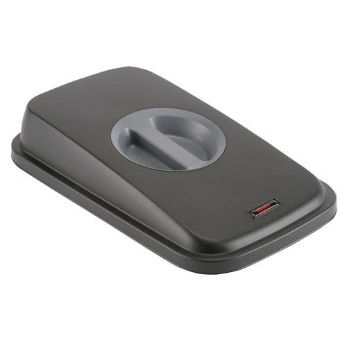 Coperchio con impugnatura per pattumiera GEO grigio,