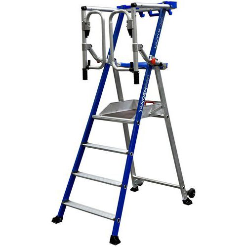 Piattaforma fissa F4 Ultim 4 gradini - Altezza lavoro 2,95m,