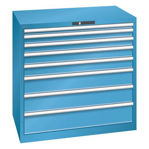 Armadio con 8 cassetti carico 75 kg LxP: 1.023 x 725 mm Con,